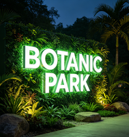 Letras Iluminadas LED para Exteriores, Personalizadas OEM ODM, Montadas con Pin, Recubiertas en Polvo, Galvanizadas, para Parques, Hoteles, Centros Comerciales, Edificios Urbanos