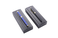 Boîte à stylo haut de gamme de luxe créative de haute qualité Emballage noir en simili cuir Boîte cadeau pour stylo avec logo personnalisé