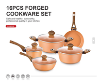 Ensemble de casseroles et poêles antiadhésives, ensemble de 6 pièces pour cuisinière à induction, ensemble de cuisine non toxique avec poêles à frire