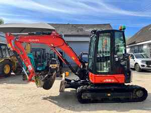 Para excavadoras Kubota U56-5 originales usadas de Japón, excavadora mini de 5.6 toneladas, 5 toneladas, 6 toneladas, con motor Kubota y cucharón. - Product Image 5