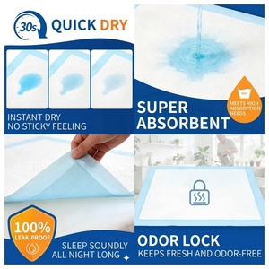 Exportateur ODM de tapis d'entraînement pour animaux de compagnie à 6 couches avec barrière de protection, et de tapis jetables surdimensionnés auto-adhésifs pour animaux de compagnie, pour la vente en gros - Product Image 5