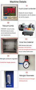 ציוד ואקום מעבדה תא ואקום ציוד עבור בדיקת דליפה תעשייתי ייבוש ואקום תנור עם משאבה - Product Image 3