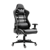 2024 personnalisé usine 4D accoudoir en cuir chaise pivotante pliable tournante chaise de jeu inclinable avec métal pour une utilisation au bureau à domicile