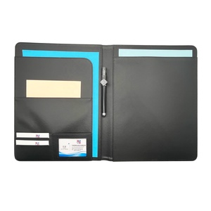Tùy chỉnh <span class=keywords><strong>A4</strong></span> Văn Phòng thư mục tập tin PU da danh mục đầu tư tổ chức với chủ thẻ và hội nghị Folio cho quản lý tài liệu - Product Image 2