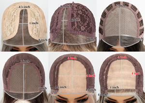 <span class=keywords><strong>Peluca</strong></span> Sintética de Encaje Frontal Monofilamento al por Mayor <span class=keywords><strong>Ondulada</strong></span> Natural Rubia para Mujeres de Fibra Prémium Resistente al Calor - Product Image 4