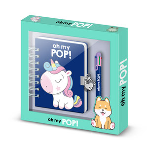 Karactermania for Oh My Pop! Sweety-Pack A5 Diary + 6-Coloured Pen Spiral Binding PU Cover Gift <b>Set</b> - Product Image 1
