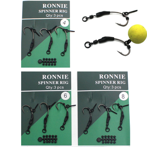 Nouveau Ronnie <span class=keywords><strong>Spinner</strong></span> Ready Rigs Ready Carp Rigs Ronnie <span class=keywords><strong>Rig</strong></span> 4 #6 #8 # - Product Image 3