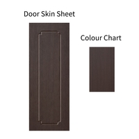 Revêtement de porte intérieur moderne en PVC personnalisé, texture bois 3D, panneau MDF fini, isolation phonique, résistant à l'humidité