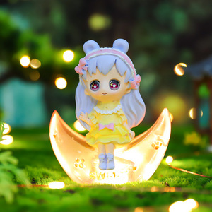 Nouvelles décorations lumineuses créatives Rising Sea, figurines de <span class=keywords><strong>lune</strong></span> tendance, poupées portables, cadeaux de décoration de bureau - Product Image 3