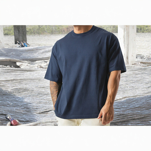 เสื้อยืด PASUXI ผ้าฝ้าย 100% แบบเรียบง่าย สปอร์ต ไซส์ใหญ่พิเศษ สำหรับฤดูร้อน น้ำหนัก 260 กรัม ทรงโอเวอร์ไซส์ เป็นมิตรกับสิ่งแวดล้อม ระบายอากาศได้ดี สำหรับผู้ชาย - Product Image 3