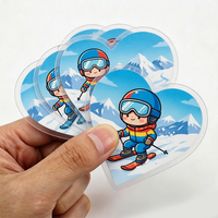 Etiqueta Adhesiva Impermeable con Diseño Personalizado de Dibujos Animados, Impresión de Etiquetas Holográficas de Vinilo, Hoja de Etiquetas Adhesivas con Corte Personalizado