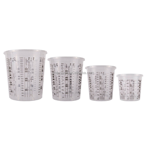 Venta al por mayor 1300ml 650ml 500ml 400ml 1000mL taza de mezcla de colores de plástico para pintura de automóviles taza de mezcla de detalles de automóviles - Product Image 4
