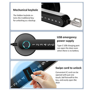 Sinh trắc học vân tay mật khẩu thông minh xử lý khóa cửa cho phòng ngủ nhà gỗ thông minh khóa cửa thông minh khóa - Product Image 4