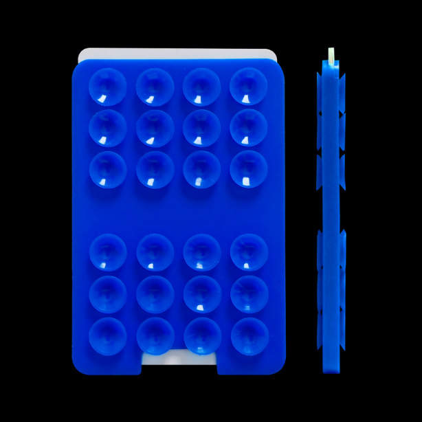 Dark Blue Card insertion, double-sided suction cup, logo