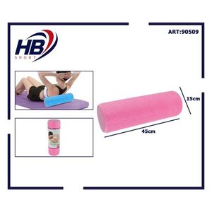 Bâtons de massage et rouleaux de yoga en EVA rose uni 45x15cm - Product Image 3