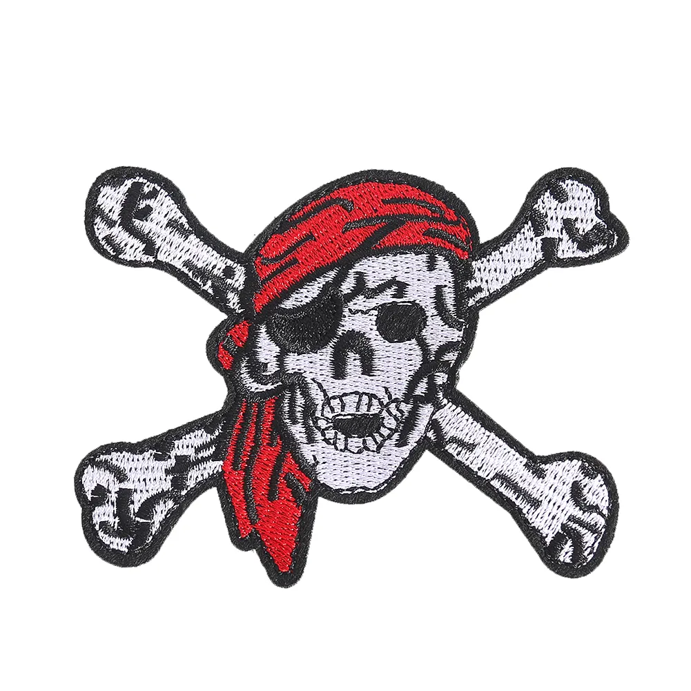 Personalized embroidered fabric patch creative all-match clothing accessories skeleton skull patch