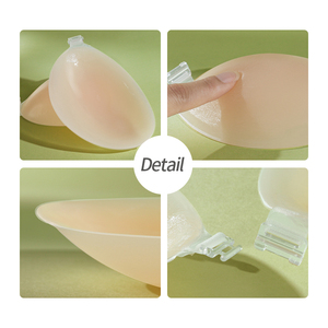 Soutien-gorge push-up invisible en silicone auto-adhésif Robe dos nu sans bretelles Compatible jetable Pratique pour un usage quotidien Spécial - Product Image 5