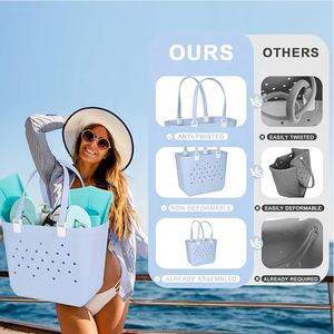 टॉप सेलिंग ट्रेंडी और क्लासी वाटरप्रूफ वॉशबल एवा हैंडबैग एवा बीच मध्यम बहुउद्देशीय और टिकाऊ टोट बैग - Product Image 4