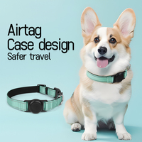 Localisateur d'étiquette d'air de traqueur de chien de GPS intelligent intégré avec la bande élastique pour le collier d'animal familier