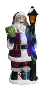 Santa Holding Palace Lantern with LED Lights - Product Image 2