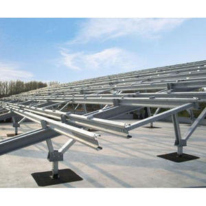 Estructura de Sistema de Montaje en Suelo para Paneles Solares de Aluminio Personalizable con Tornillo de Tierra, Soporte de Montaje en Suelo para Paneles Solares - Product Image 3