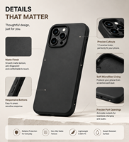 Casing Pelindung Ponsel TPU Anti-Sidik Jari Desain Polos Sentuhan Lembut Matte Slim Fit untuk 17 Pro Max Anti-Selip