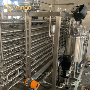 Düşük işletme maliyeti 200 500 1000 5000 litre puding UHT süt pastörizörü plaka boru tipi sterilizasyon