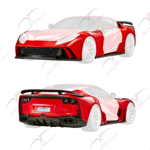 Tùy biến cho <span class=keywords><strong>Ferrari</strong></span> 812 xe bội thu & Fender & bên váy & bánh xe Arche & cánh Mod sợi carbon cơ thể Kit nâng cấp xuất hiện - Product Image 2