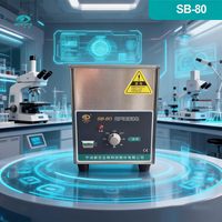 Mesin Pembersih Ultrasonik Baja Tahan Karat Industri SB-80 dengan Pompa Vakum dan Mixer Otomatis untuk Bagian Cetakan Logam Kepala Silinder