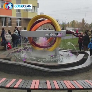 Sculpture musicale dansante en acier inoxydable de haute qualité, diamètre 5m, pour projet en Ukraine - Product Image 4