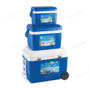 Công Suất YJM9014-3 8-20-50l Giảm Giá Khuyến Mại Phong Cách Mát Hộp 3 Mảnh Xử Lý Và Bánh Xe Thiết Kế PP Nhựa Mát Hộp Băng - Product Image 5