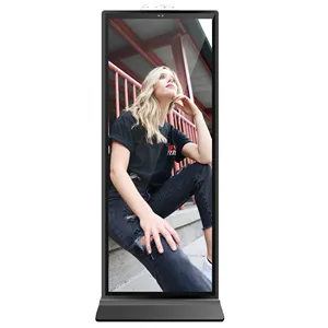 70 pollici 4K grande schermo intero Multi Touch LCD LED Display per interni Touch Screen chiosco verticale Display pubblicitario da pavimento