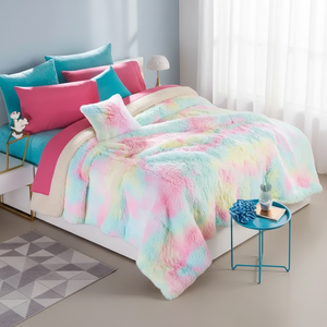 Coperta in Pelliccia di Pecora Everest Winter, Stile Moderno Tie-Dye, Misura King Size - Product Image 3