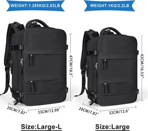 Custom <b>Large</b> Capacity <b>Laptop</b> Backpack Student School <b>Bag</b> Unisex Lightweight Travel <b>Bag</b> Zipper Closure Waterproof Canvas - Product Image 2