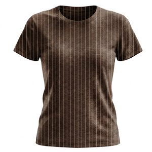 Nueva Llegada: Camiseta de Algodón para Mujer, Cuello Redondo, Hombros Rectos, Manga Corta, Ajustada, Venta al por Mayor, Verano - Product Image 1