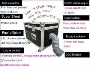 Machine à brouillard d'eau 2000/3000W, Machine à fumée de sol, éclairage de scène spécial, pulvérisateur de nuage pour mariage - Product Image 6