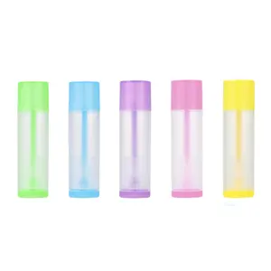 Tube vide organique coloré personnalisé de 5ml avec capuchon pour pommade à lèvres