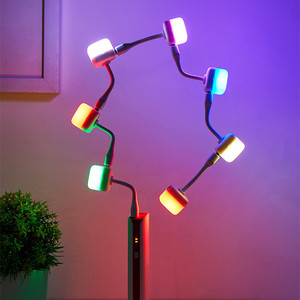 <span class=keywords><strong>Veilleuse</strong></span> d'ambiance LED créative à commande vocale intelligente et connectable avec USB rechargeable pour la décoration de la maison - Product Image 1