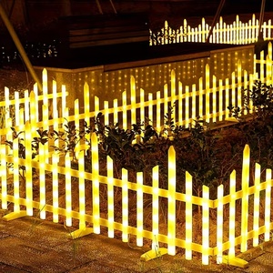 Nuove <span class=keywords><strong>Luci</strong></span> da <span class=keywords><strong>Giardino</strong></span> a LED Solari IP65 Resistenti all'Acqua, Luce per Recinzione con Batteria Ricaricabile per Esterni RGB - Product Image 1