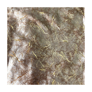 Tissu 100% Polyester, tapisserie italienne, Super feuille d'or, imprimés de cire, velours, tissu imprimé doré - Product Image 1