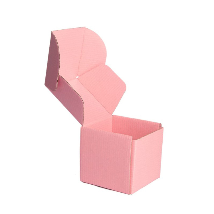 Pink Shipping Boxes FSC Kraft Corrugated Boxes For Small Business