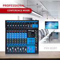 Lane Pmx-1602bt Hochstabiler 16-Kanal USB 16 DSP XLR 6,3mm Stereo-Ausgang Multifunktionaler Audio-Mixer