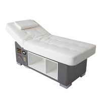 Table de massage et de soin en bois personnalisable, réglable, portable, haut de gamme, pour salon de beauté, spa et soins professionnels, OEM