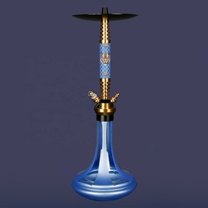 Venta superior Diseño único Juego de Shisha de aluminio de alta calidad Narguile con juego de narguile Nuevo diseño Mezcla de colores Shisha Manguera Accesorio - Product Image 5