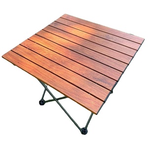 Modern Outdoor Metal Frame <b>Wood</b> 3-Piece Bistro Garden Chair & <b>Table</b> Set <b>Folding</b> Wholesale from Foshan Guangdong - Product Image 4