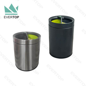 Mở Top Xoay Nắp Phòng Khách Sạn Chất Thải Thùng Phòng Khách Thùng Rác Có Thể Với Nhà Thùng Rác Phong Cách Mộc Mạc Thùng Rác Cho Nhà Sử Dụng - Product Image 2