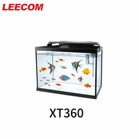 Vente directe d'usine LEECOM Aquariums et accessoires modernes tout-en-un en verre ultra-clair avec filtre LED, écumeur et aérateur