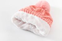 Bonnet tricoté en acrylique avec pompon détachable, logo et étiquette personnalisés, style slouchy hip-hop, chaud et épais, doublé pour l'hiver