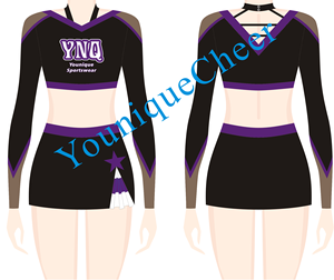 2024 Новое поступление, Быстросохнущий укороченный топ с плиссированной юбкой, одежда для девочек для танцев - Product Image 2