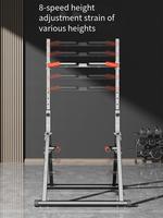 TBFIT Tour de musculation pliable et réglable, Station de traction multifonctionnelle pour entraînement de force à domicile, Barre de dips, Équipement de fitness